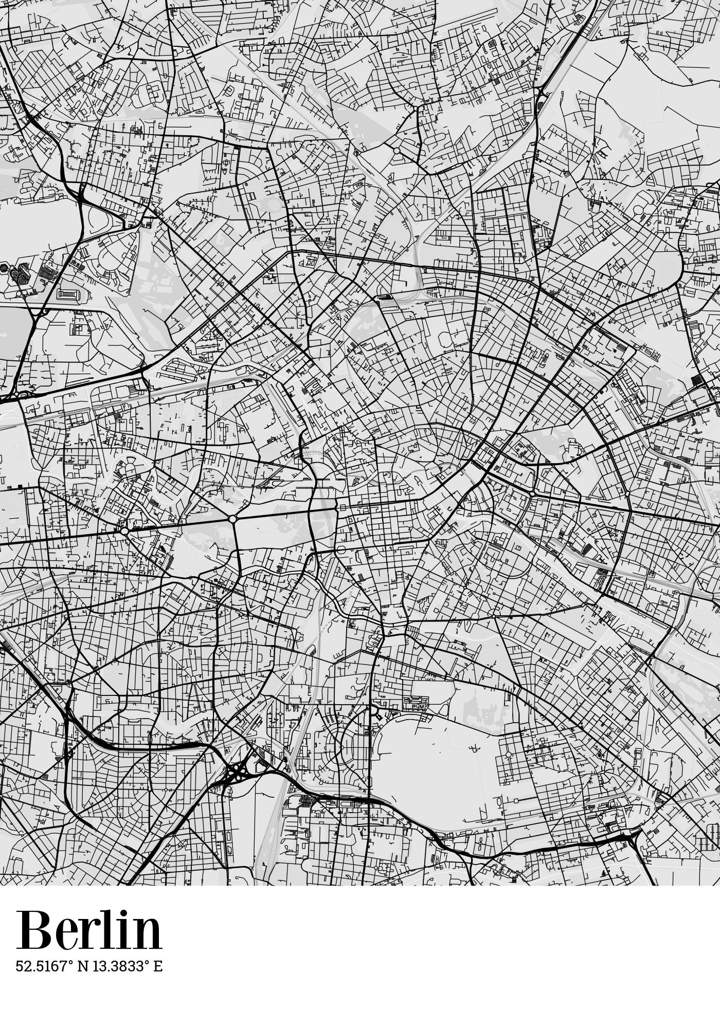 City map with pin example